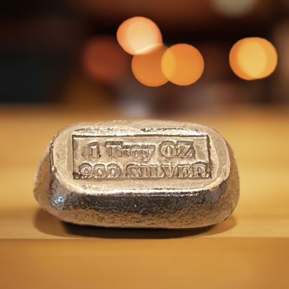 1 Troy Oz Solid Silver Bar - Stamped - Image 9