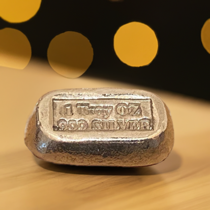 1 Troy Oz Solid Silver Bar - Stamped - Image 7