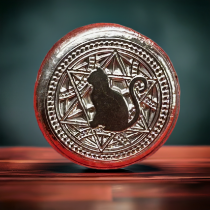 1 Troy Oz Silver Round, Sitting Cat, Heirloom-Quality Collectible, Ideal Gift for Pirate Enthusiasts - Image 3
