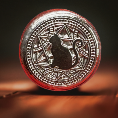 1 Troy Oz Silver Round, Sitting Cat, Heirloom-Quality Collectible, Ideal Gift for Pirate Enthusiasts