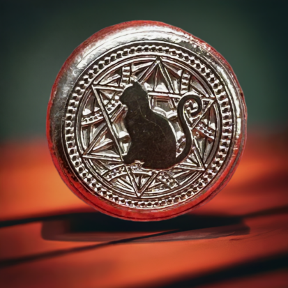 1 Troy Oz Silver Round, Sitting Cat, Heirloom-Quality Collectible, Ideal Gift for Pirate Enthusiasts - Image 4