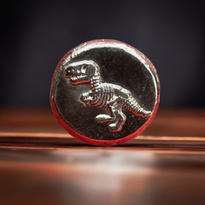 1 Troy Oz Silver Round, T-Rex Embossed Collectible Coin, 999 Fine Silver, Perfect Dinosaur Enthusiast Gift - Image 6