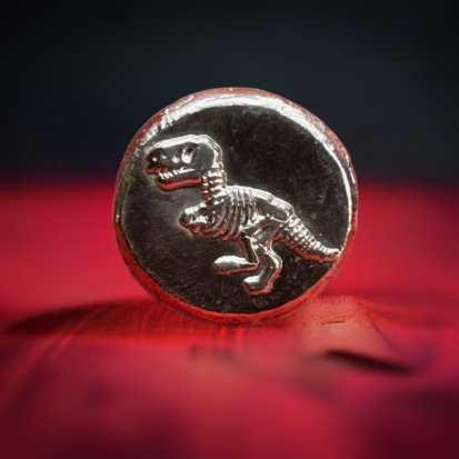 1 Troy Oz Silver Round, T-Rex Embossed Collectible Coin, 999 Fine Silver, Perfect Dinosaur Enthusiast Gift - Image 9