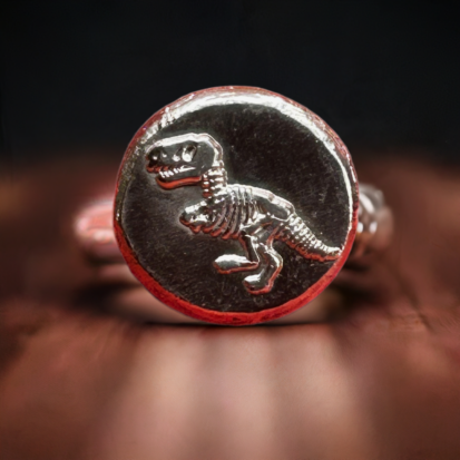 1 Troy Oz Silver Round, T-Rex Embossed Collectible Coin, 999 Fine Silver, Perfect Dinosaur Enthusiast Gift - Image 3