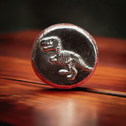 1 Troy Oz Silver Round, T-Rex Embossed Collectible Coin, 999 Fine Silver, Perfect Dinosaur Enthusiast Gift - Image 5