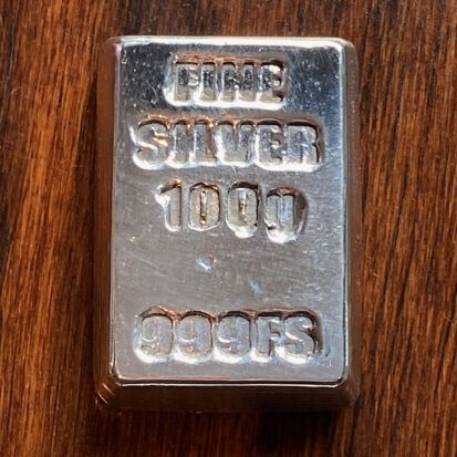 100g Solid Silver Ingot – Hand Poured Bar 7
