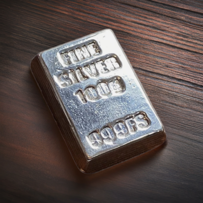 100g Solid Silver Ingot - Hand Poured Bar - Image 3