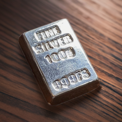 100g Solid Silver Ingot - Hand Poured Bar - Image 8