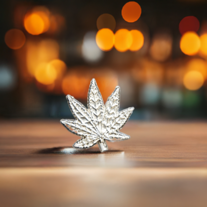 Silver Cannabis Leaf - Image 5