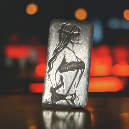 1 gram  bondage bar, 999fs solid silver, Scottish handmade silver collectible, great silver gift for collectors - Image 6