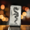 1 gram dragon fractional bar, solid silver, 999fs purity, handmade Scottish silver bullion for collection gift. - Image 5