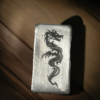 1 gram dragon fractional bar, solid silver, 999fs purity, handmade Scottish silver bullion for collection gift. - Image 3