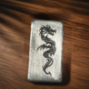 1 gram dragon fractional bar, solid silver, 999fs purity, handmade Scottish silver bullion for collection gift. - Image 2