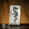 1 gram dragon fractional bar, solid silver, 999fs purity, handmade Scottish silver bullion for collection gift. - Image 9