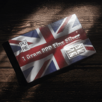 1 gram - Union Jack bar, 999fs - solid silver artisanal gem for commemorative gifts and British pride - Image 4