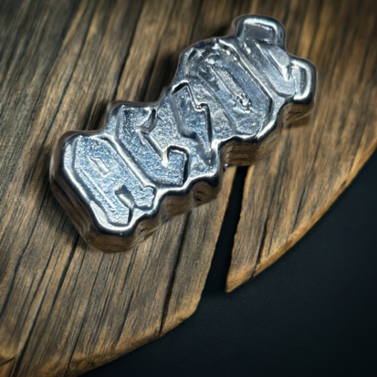 40 Grams Silver ACDC Logo - Authentic Hand Poured Solid Silver, Unique Rock Music Decor, Perfect Gift for Music Lovers - Image 5
