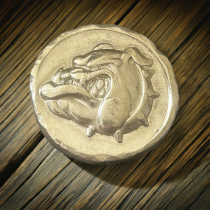 1 Troy oz Silver Round, 3D Handpoured Bulldog Coin for Collectors, Unique Gift for Dog Lovers - Image 3