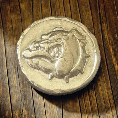 1 Troy oz Silver Round, 3D Handpoured Bulldog Coin for Collectors, Unique Gift for Dog Lovers - Image 4