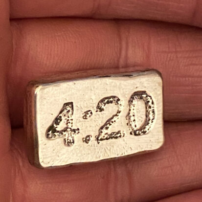 4:20 – 1 oz Solid Silver bar