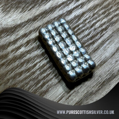 1 oz Silver Bar with Bobbles, Intricate Design Silver Bullion, Perfect for Asset Diversification, Ideal Anniversary Gift for Investors