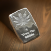 1 Troy oz cannabis leaf bar, 999fs, solid silver, handmade in Scotland, perfect silver gift - Image 3