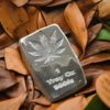 1 Troy oz cannabis leaf bar, 999fs, solid silver, handmade in Scotland, perfect silver gift - Image 4