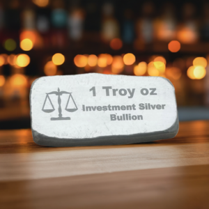1troy oz,  Investment Bar, Solid Silver, 999fs - Ideal Gift for Investors and Precious Metal Collectors.