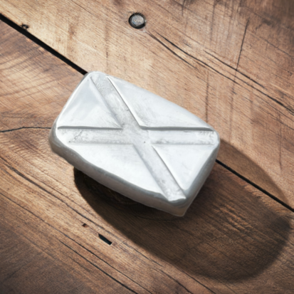 1 Troy Oz Saltire Bar, Solid Silver, 999fs, Authentic Handmade Scottish Silver for Collectors and Gifts - Image 2