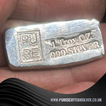 1 Troy oz Press Bar – 999 Fine Silver Bar 4