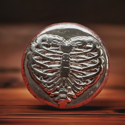 1 Troy Oz Silver Round, Heart Ribs Design, Heirloom-Quality Collectible, Ideal Gift for Pirate Enthusiasts - Image 12