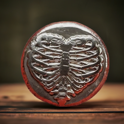 1 Troy Oz Silver Round, Heart Ribs Design, Heirloom-Quality Collectible, Ideal Gift for Pirate Enthusiasts - Image 3