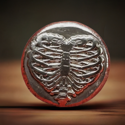 1 Troy Oz Silver Round, Heart Ribs Design, Heirloom-Quality Collectible, Ideal Gift for Pirate Enthusiasts - Image 9