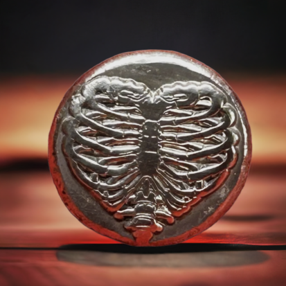 1 Troy Oz Silver Round, Heart Ribs Design, Heirloom-Quality Collectible, Ideal Gift for Pirate Enthusiasts - Image 4