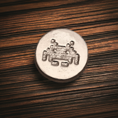 1 Oz Space Invader Round - Silver Bullion - Image 3