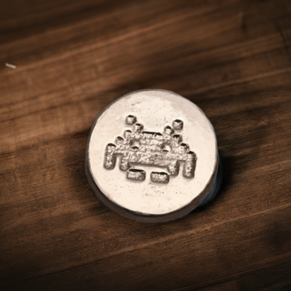 1 Oz Space Invader Round - Silver Bullion - Image 8