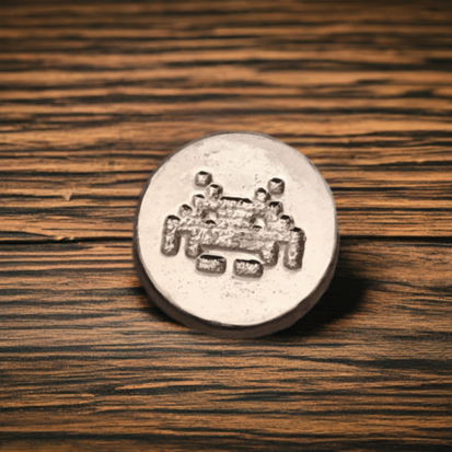 1 Oz Space Invader Round - Silver Bullion - Image 2