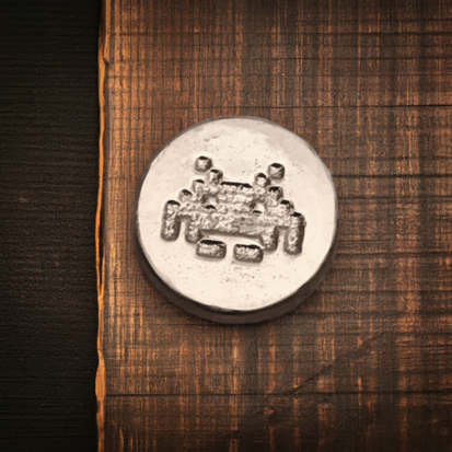 1 Oz Space Invader Round - Silver Bullion - Image 4