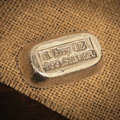 1 Troy Oz Solid Silver Bar - Stamped - Image 4