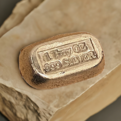 1 Troy Oz Solid Silver Bar - Stamped - Image 13