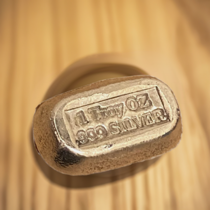 1 Troy Oz Solid Silver Bar - Stamped - Image 10