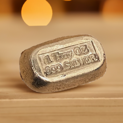 1 Troy Oz Solid Silver Bar - Stamped - Image 14