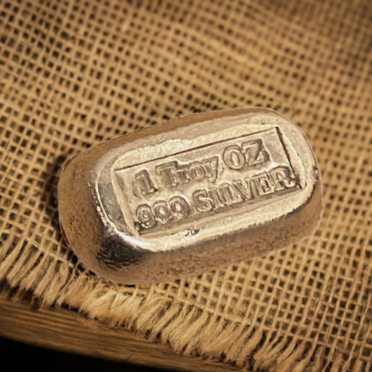 1 Troy Oz Solid Silver Bar - Stamped - Image 3