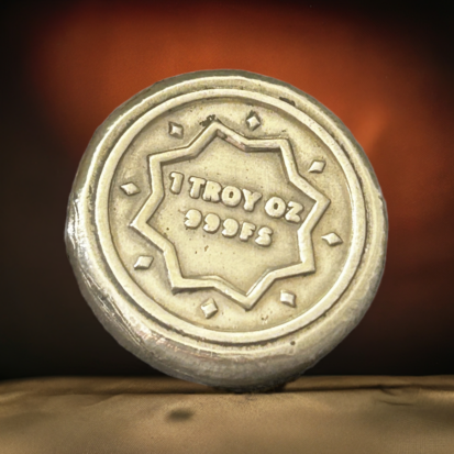 1 Troy Oz Fine 999 Silver Star Round, Handmade in Scotland for Collectors and Unique Gifts - Image 3