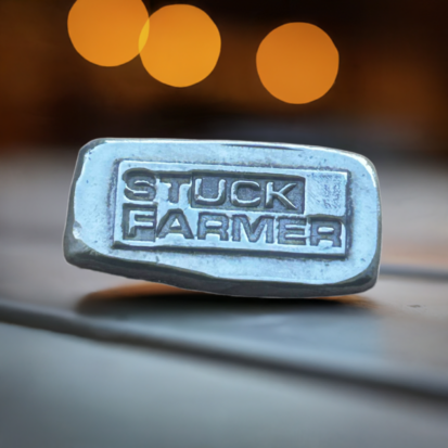 1oz Stuck Farmer Silver Bar 999fs, Premium Craftsmanship from Scotland, Unique Gift for Silver Enthusiasts. - Image 5