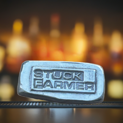 1oz Stuck Farmer Silver Bar 999fs, Premium Craftsmanship from Scotland, Unique Gift for Silver Enthusiasts. - Image 3