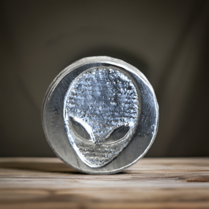 1 Oz Alien Face Round - Silver Bullion