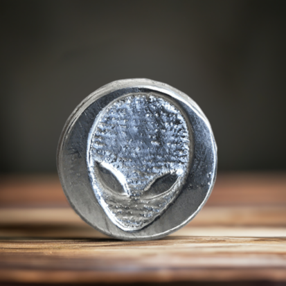 1 Oz Alien Face Round - Silver Bullion - Image 9