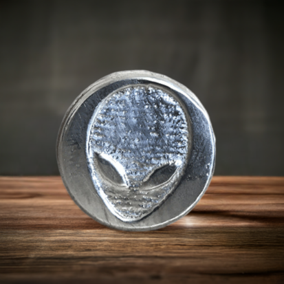 1 Oz Alien Face Round - Silver Bullion - Image 6