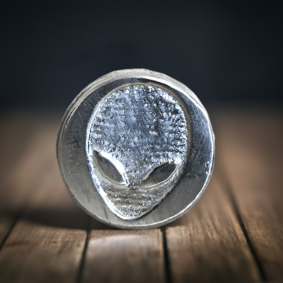 1 Oz Alien Face Round - Silver Bullion - Image 5