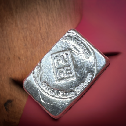 Pure Scottish Silver 1 Troy oz Flat Bar (pure) - Unique Hand Poured Ingot, Wealth Preservation - Exceptional Gift for Collectors - Image 10